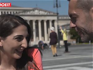 super-hot Spanish chick Seduced and banged by immense penis fellow